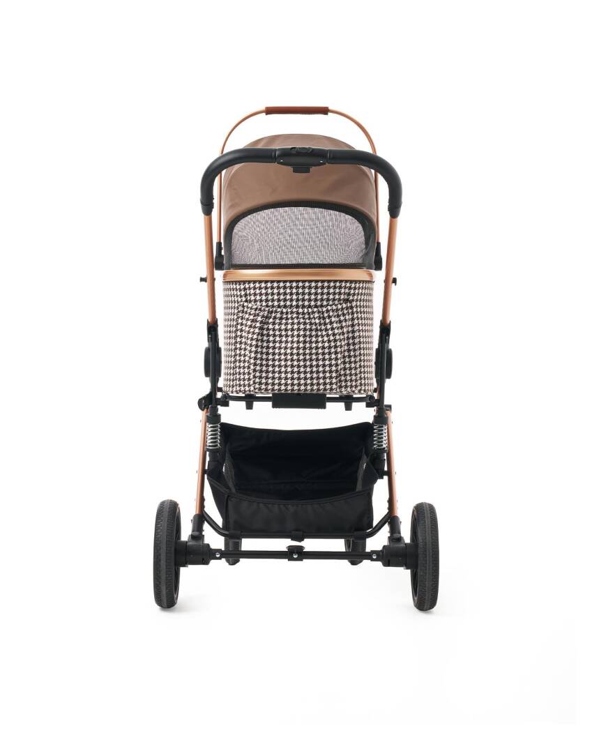 Zampa Vector Kedi & Köpek Arabası Kahverengi 35×87×101 cm (ZS-303L) - 3