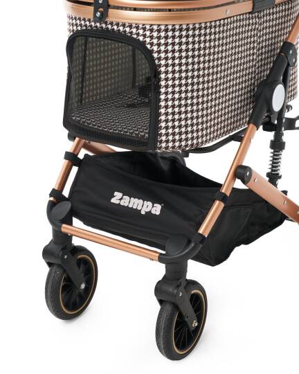 Zampa Vector Kedi & Köpek Arabası Kahverengi 35×87×101 cm (ZS-303L) - 5
